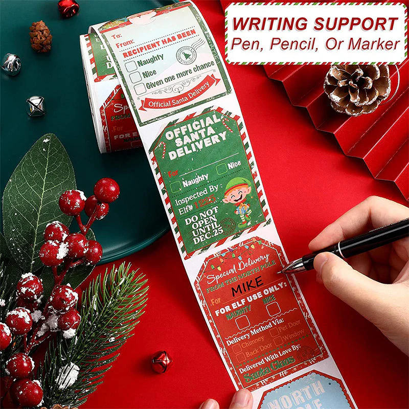 Santa Claus Stickers Roll - Image 5