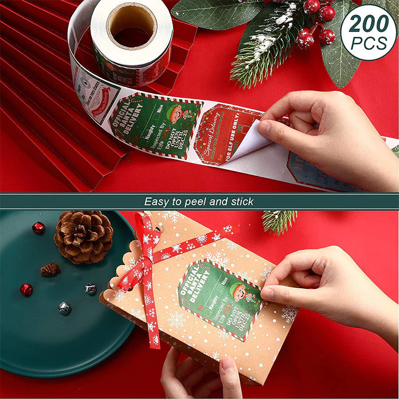 Santa Claus Stickers Roll - Image 6