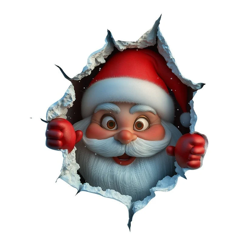 Santa Claus Wall Sticker Set - Image 12