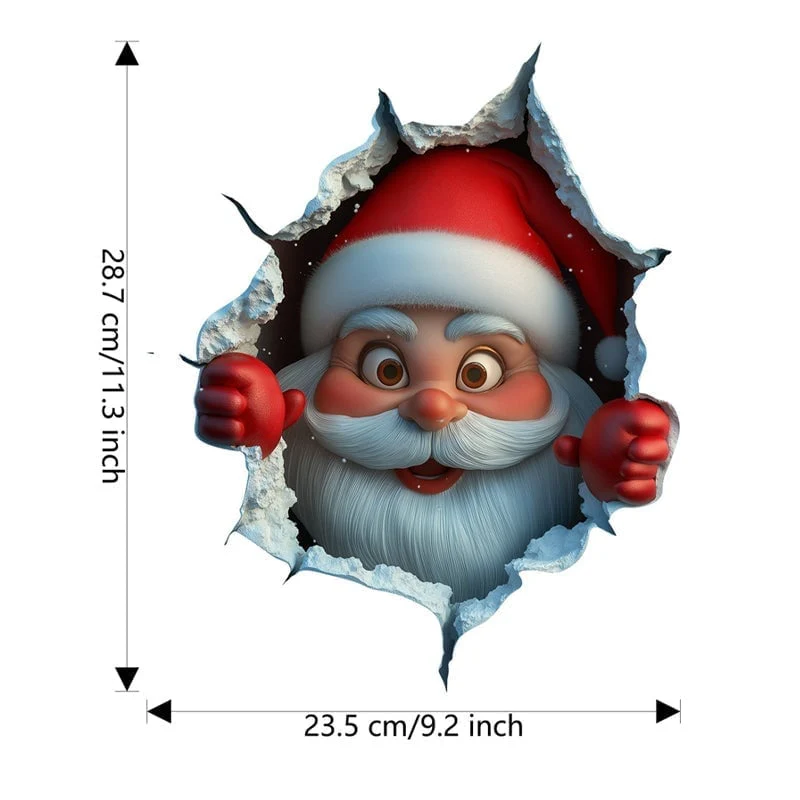 Santa Claus Wall Sticker Set - Image 3