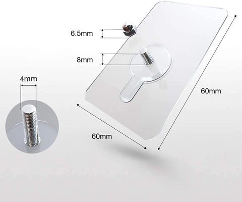 Self Adhesive Nails Wall Mount Non-Trace Screw Hook Stickers - Image 8