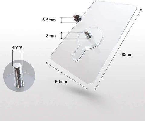 Self Adhesive Nails Wall Mount Non-Trace Screw Hook Stickers - Image 8