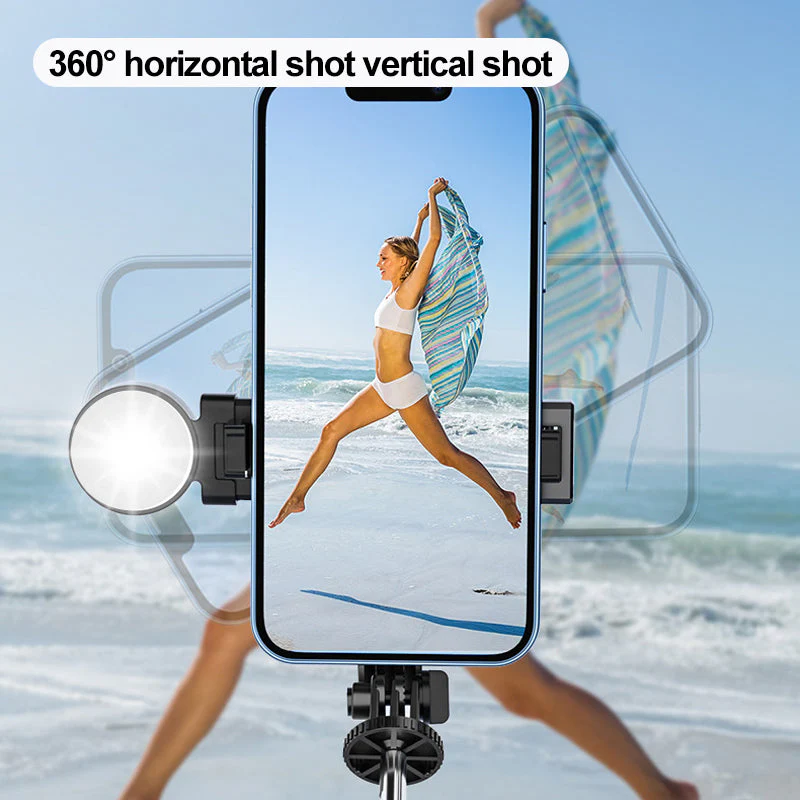 Selfie Stick with LED Fill Light - Image 2