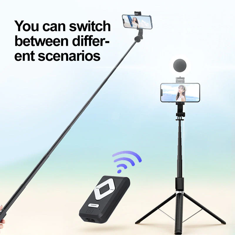 Selfie Stick with LED Fill Light - Image 3
