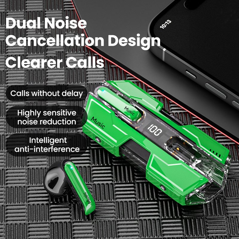 Semi-in-ear Design Wireless Headset - Image 10
