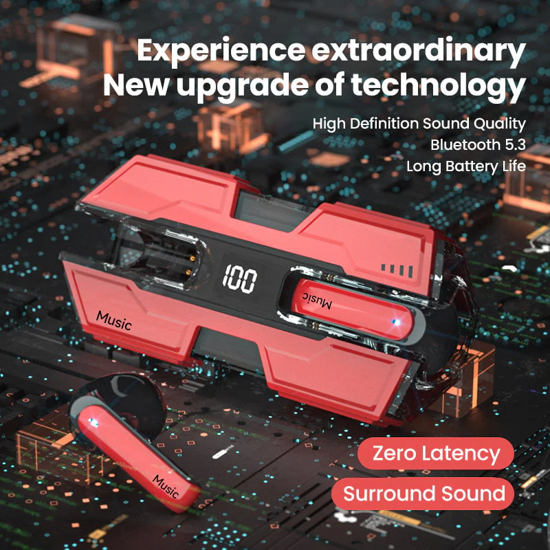 Semi-in-ear Design Wireless Headset - Image 9