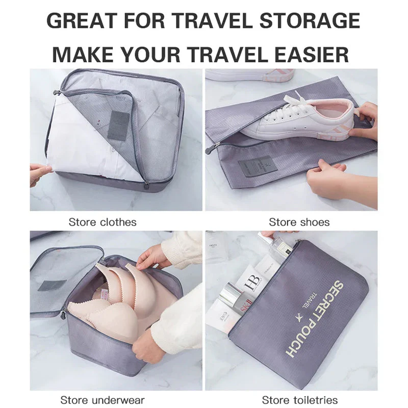 Set of 7 Travel Storage Bags - Image 5