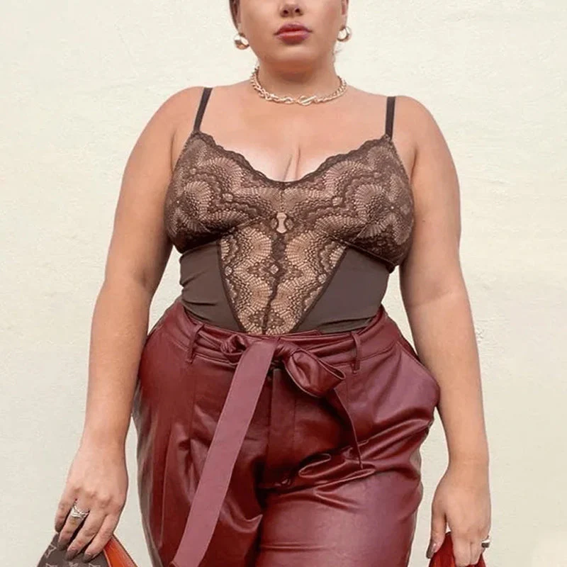 Sexy Lace Tummy Control Bodysuit - Image 6