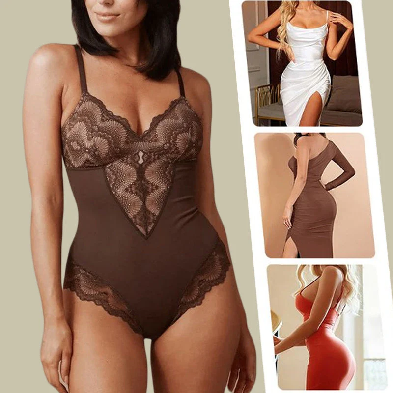 Sexy Lace Tummy Control Bodysuit - Image 8