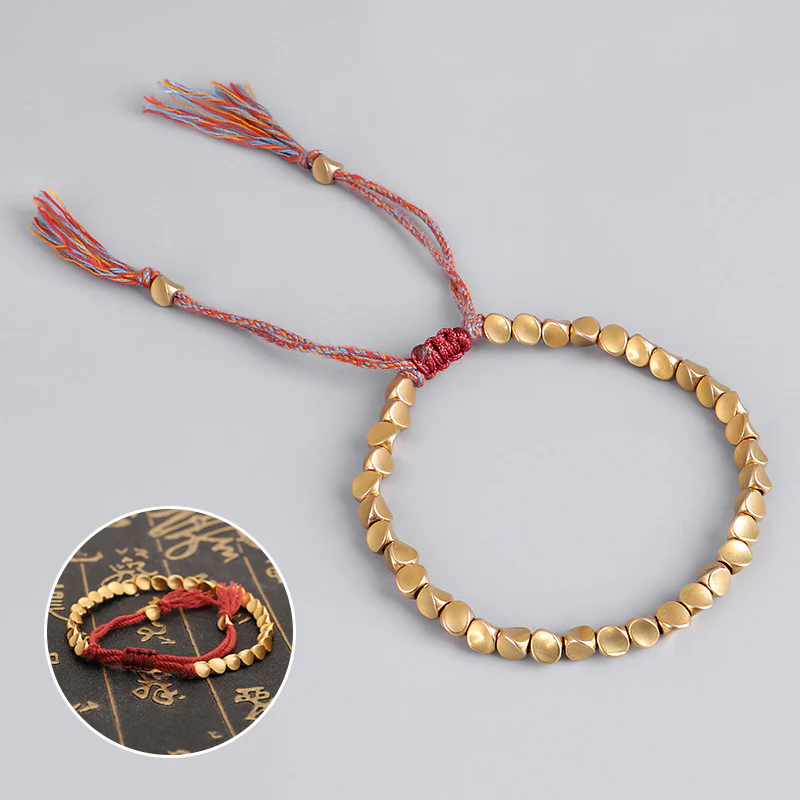 Shaped Copper Bead Bracelet - Image 2