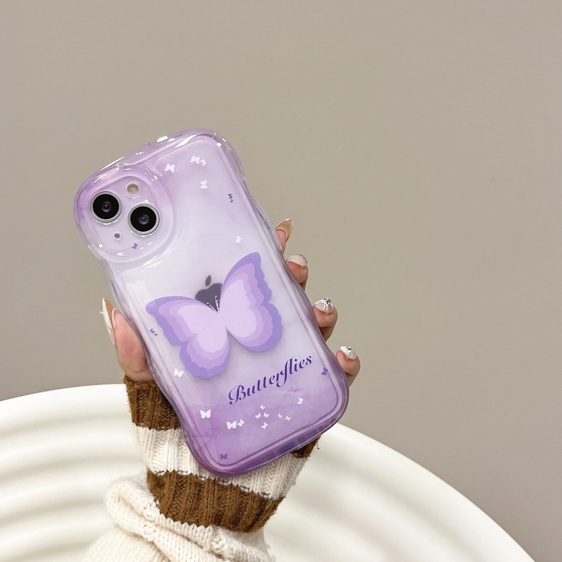 Shockproof Wave Edge Butterfly Case for iPhone - Image 2
