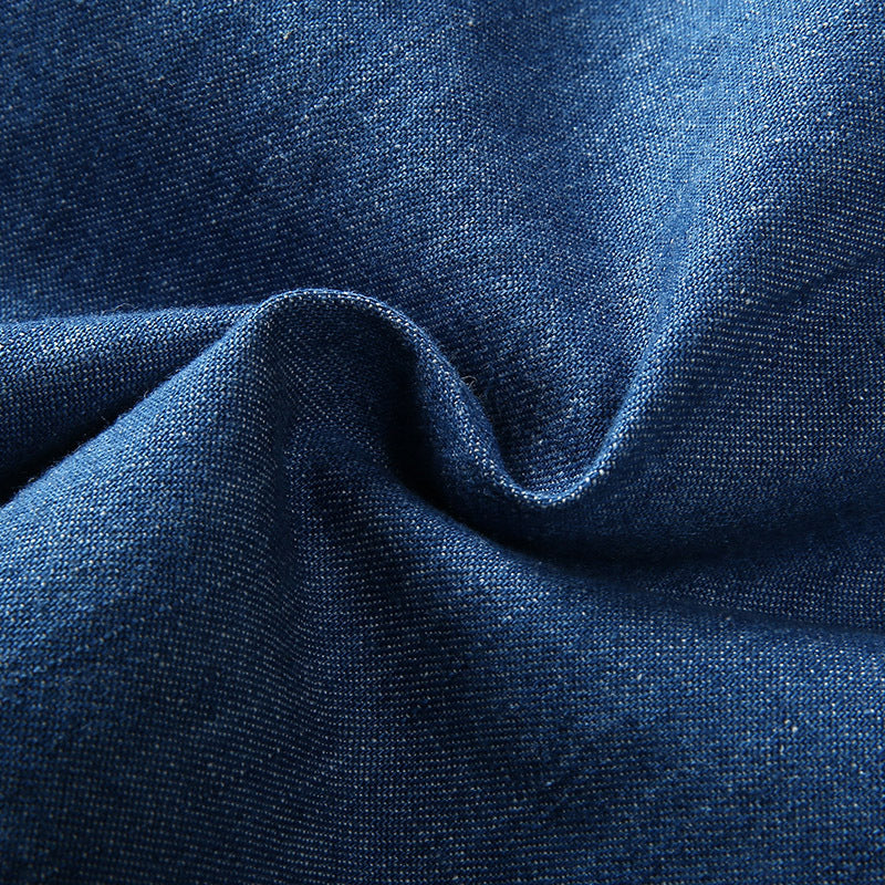 Short-Sleeved Denim Shirt - Image 6