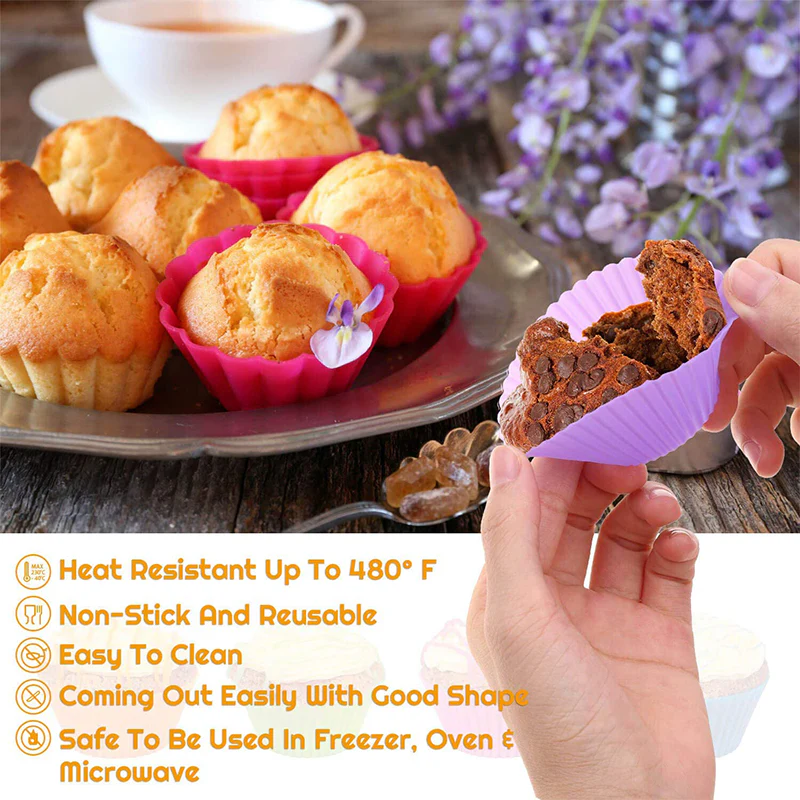 Silicone Baking Cups (10 pcs) - Image 5