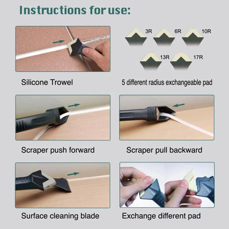 Silicone Caulking Tools, 3pcs - Image 8