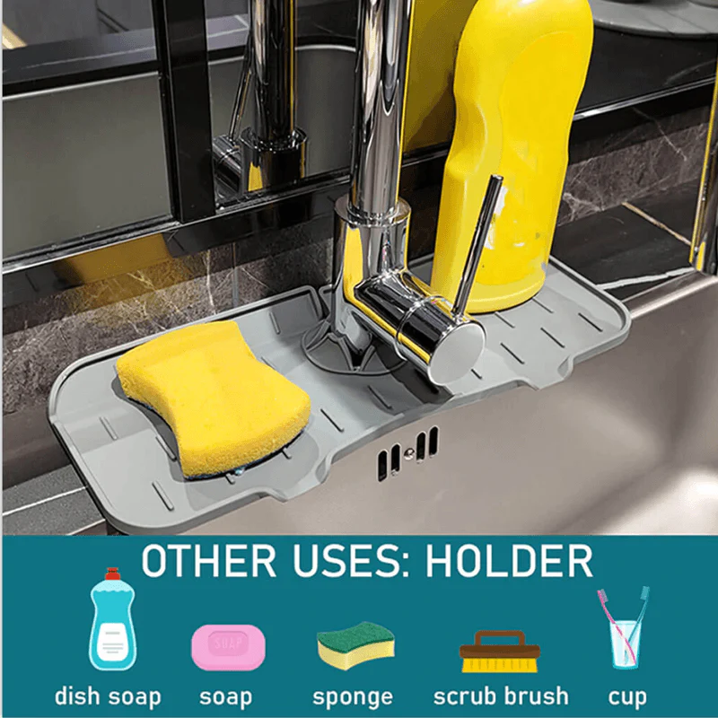 Silicone Faucet Handle Drip Catcher Tray - Image 3