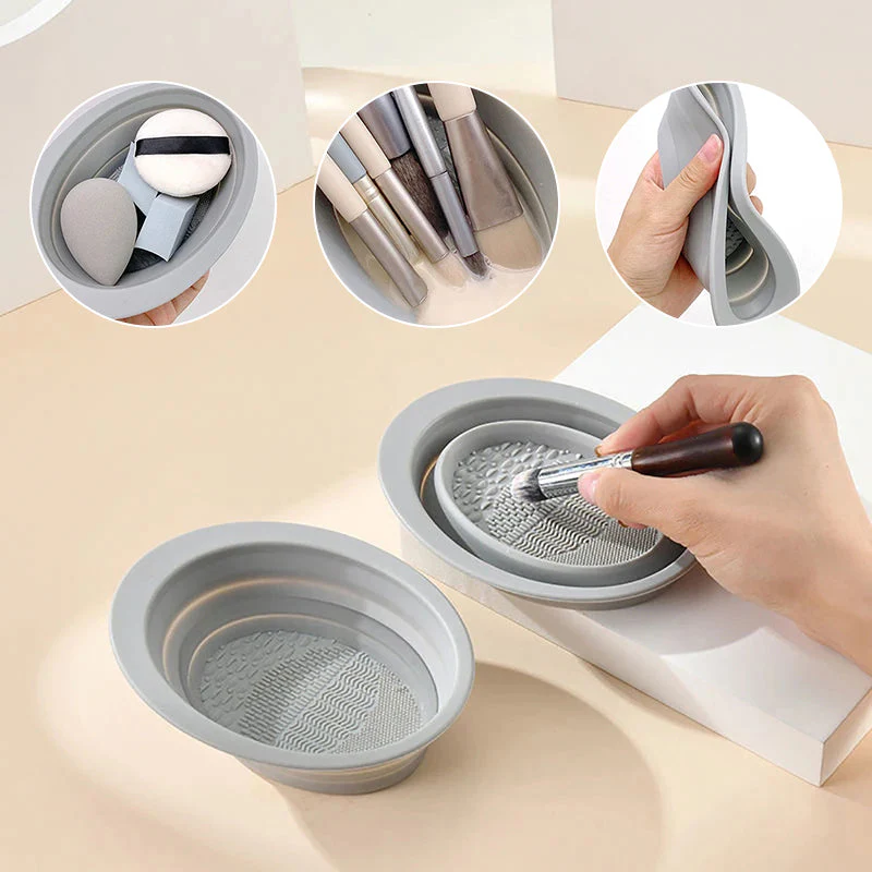 Silicone Makeup Brush Cleaner Bowl - Image 10