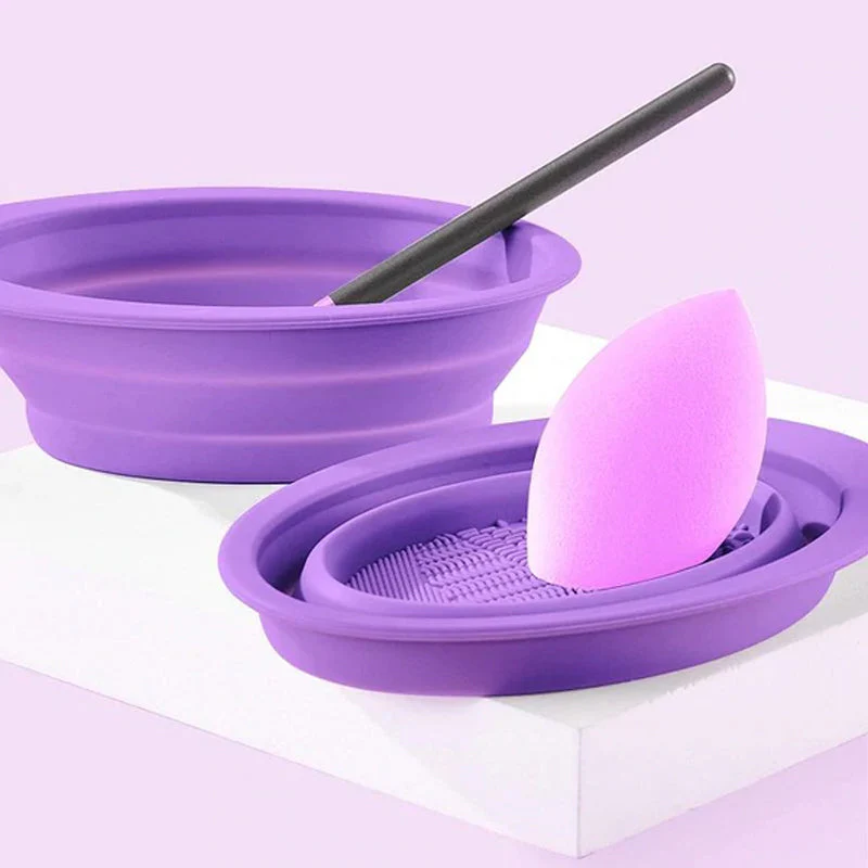Silicone Makeup Brush Cleaner Bowl - Image 6