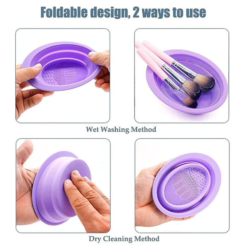 Silicone Makeup Brush Cleaner Bowl - Image 8