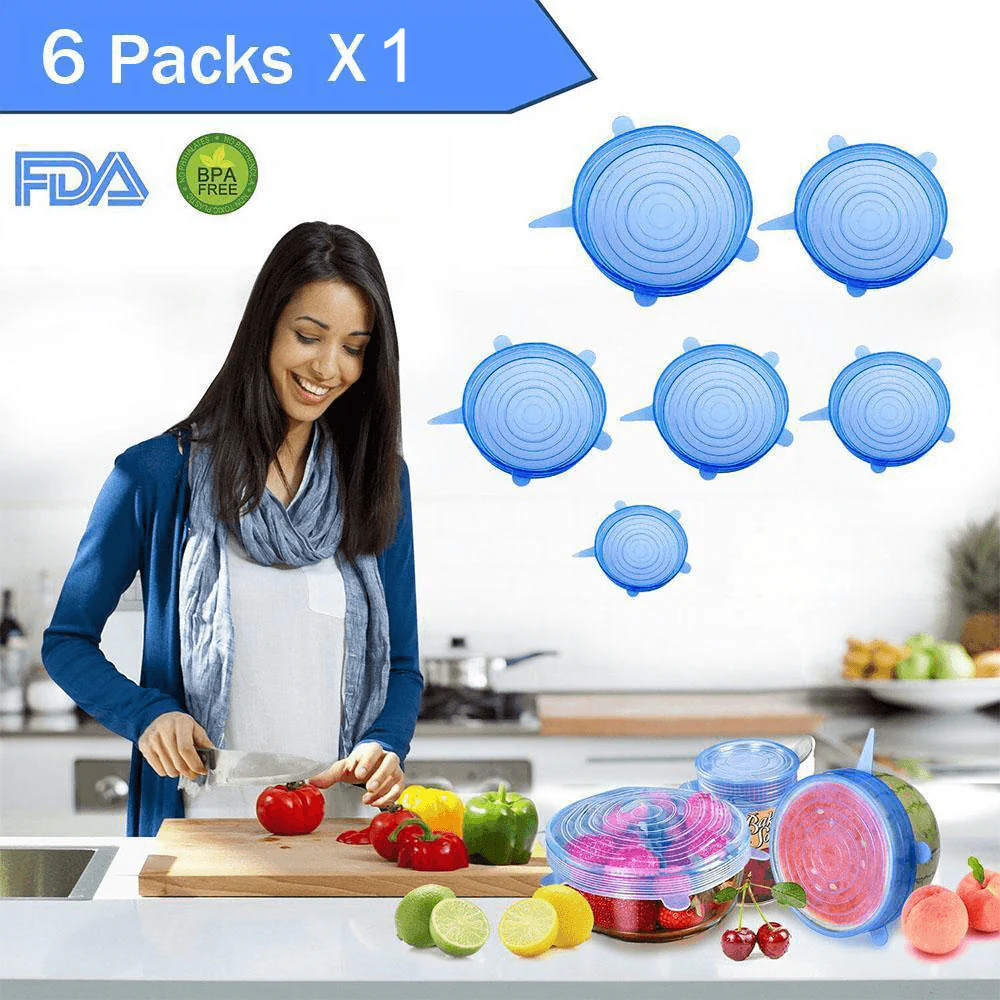 Silicone Stretch lid, 6PCS - Image 2