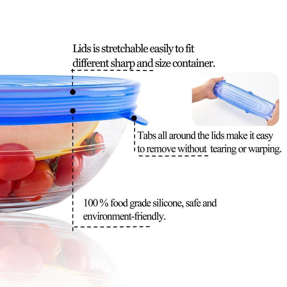Silicone Stretch lid, 6PCS - Image 6