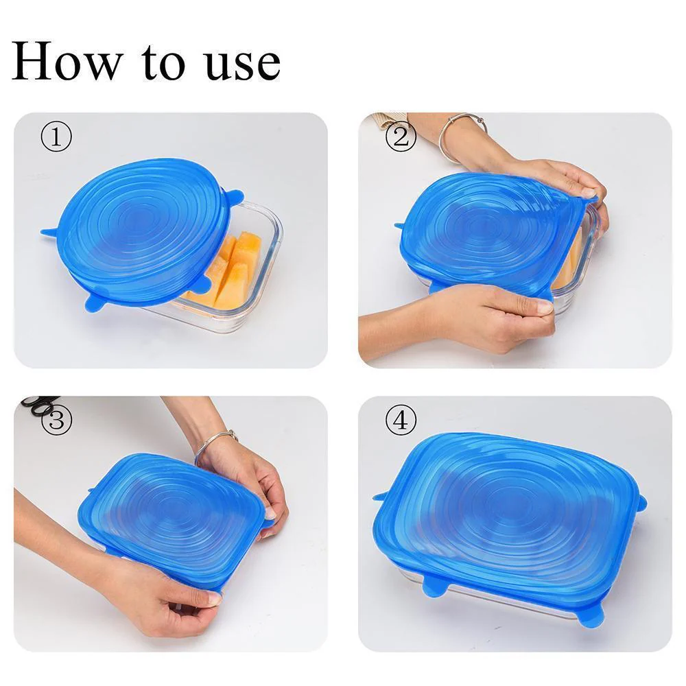 Silicone Stretch lid, 6PCS - Image 7
