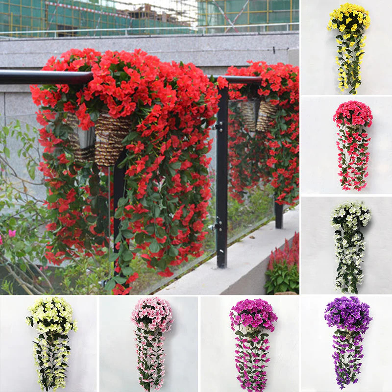 Simulated Violet Hanging Basket - Image 11