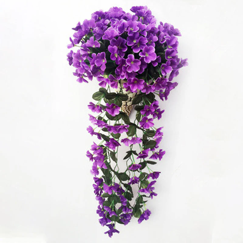 Simulated Violet Hanging Basket - Image 18