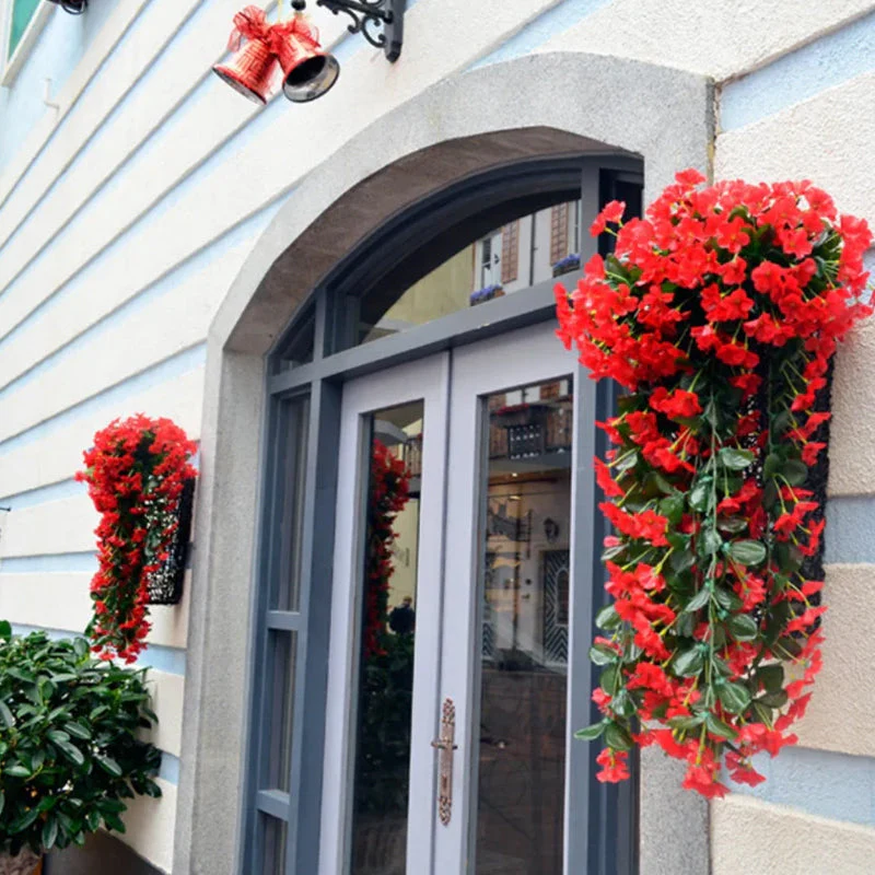 Simulated Violet Hanging Basket - Image 2