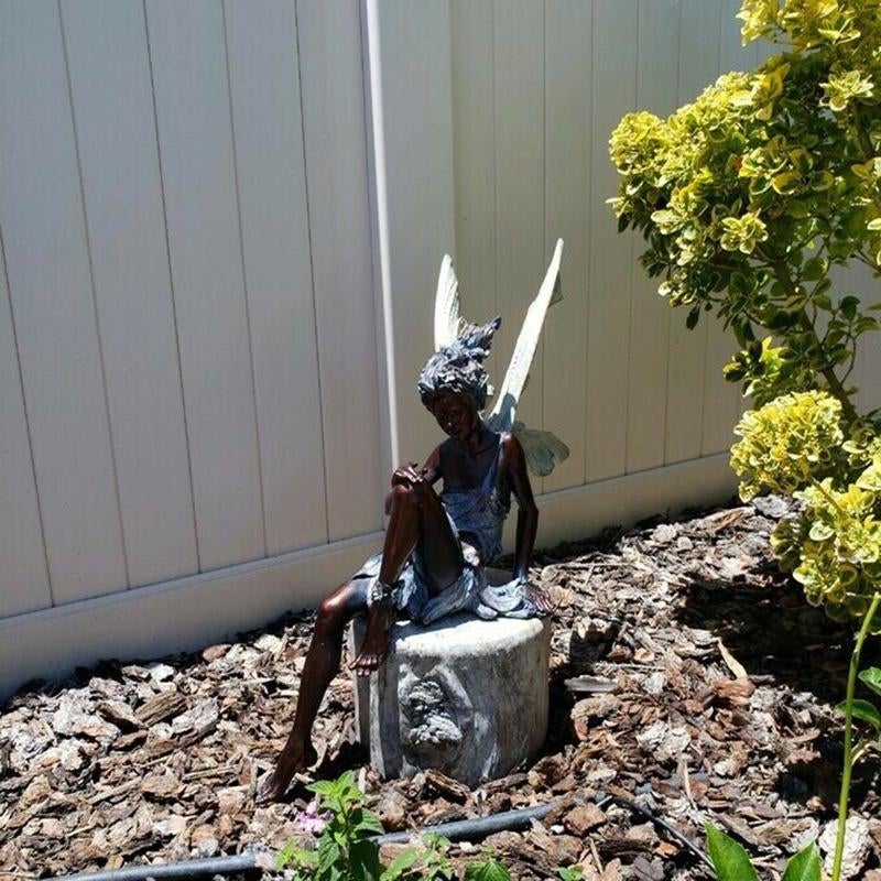 Sitting Fairy Garden Statue - Image 2
