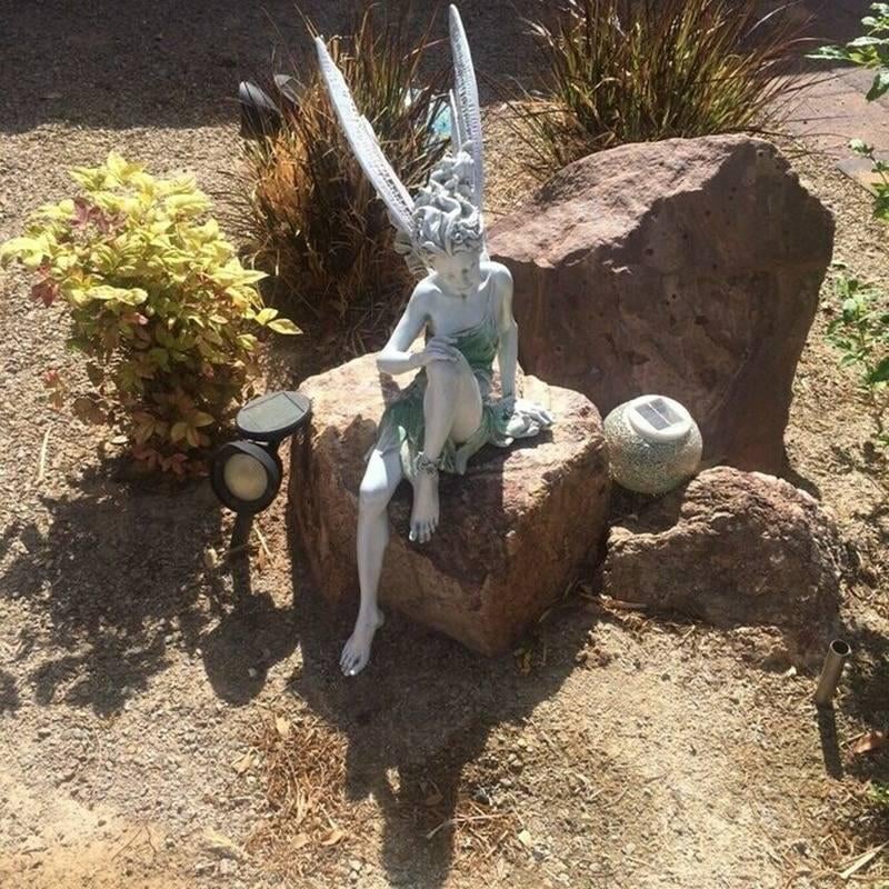 Sitting Fairy Garden Statue - Image 3