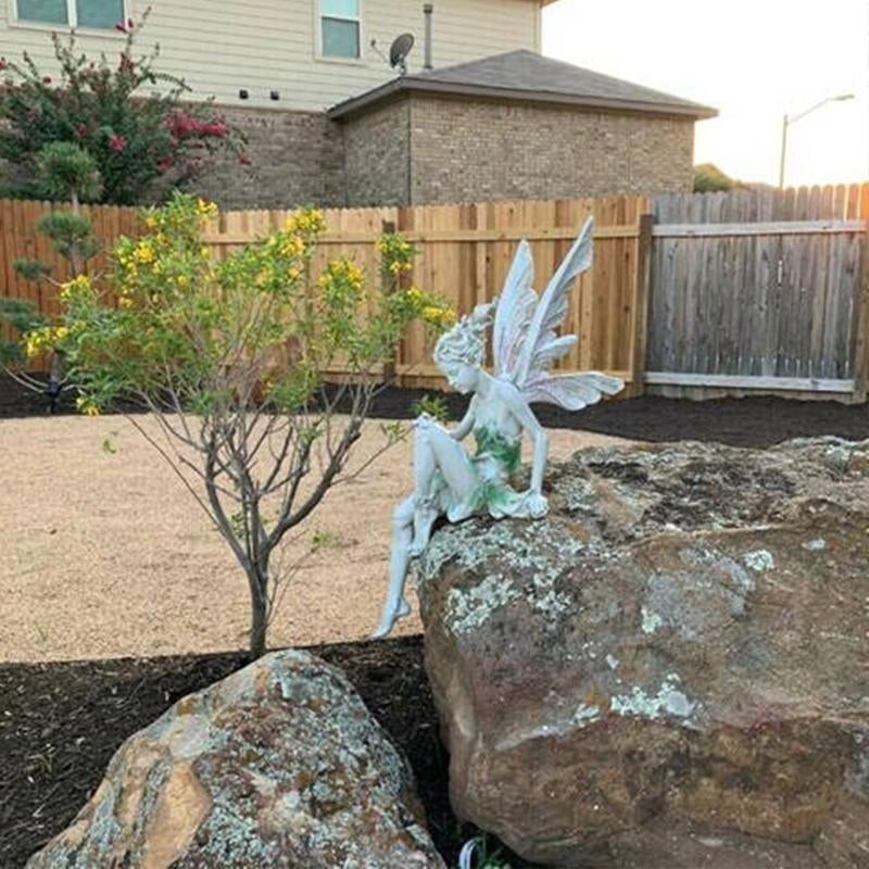 Sitting Fairy Garden Statue - Image 4