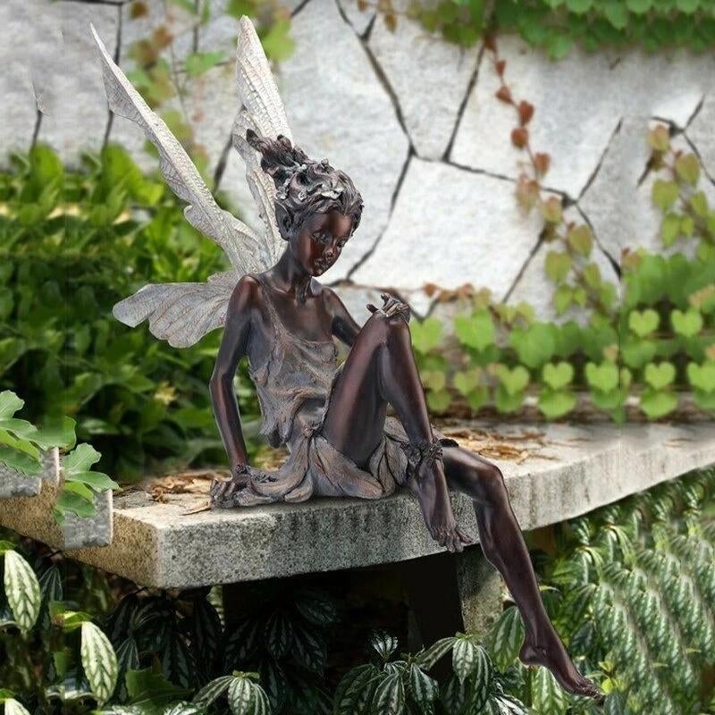 Sitting Fairy Garden Statue - Image 6