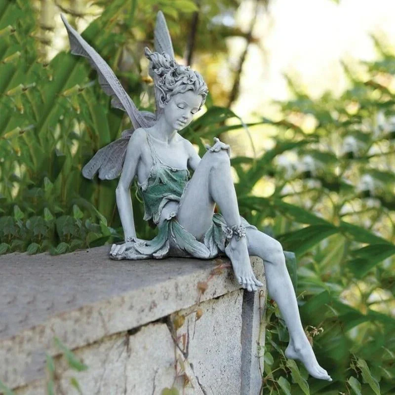 Sitting Fairy Garden Statue - Image 7