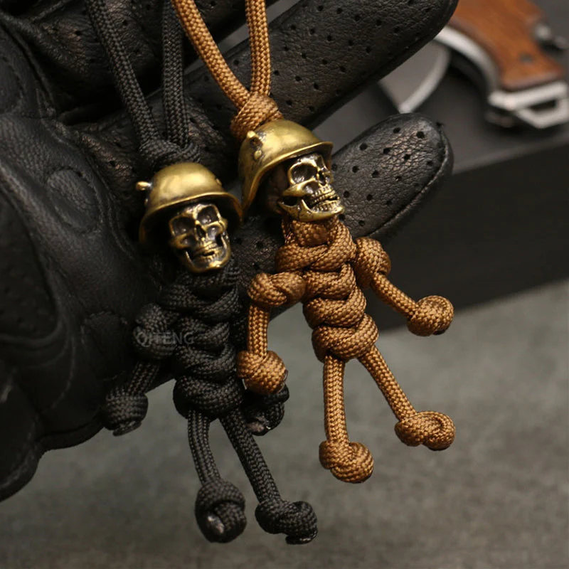 Skeleton Soldier Paracord Keychain - Image 5