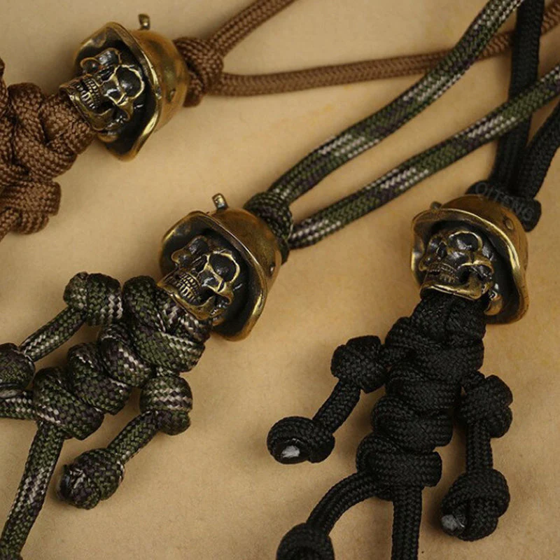 Skeleton Soldier Paracord Keychain - Image 7