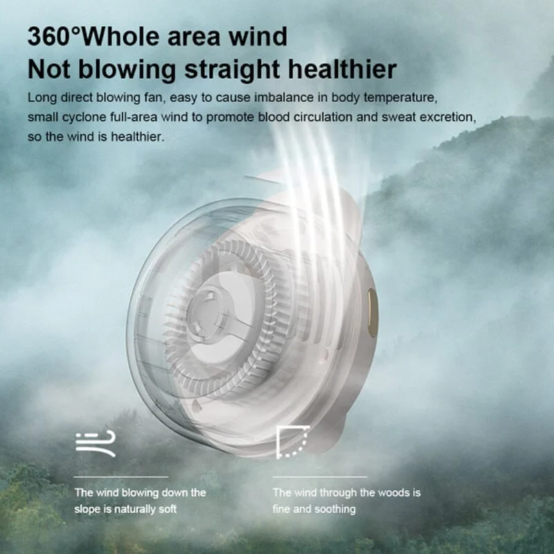 Small Whirlwind Clip Waist Neck Fan - Image 6