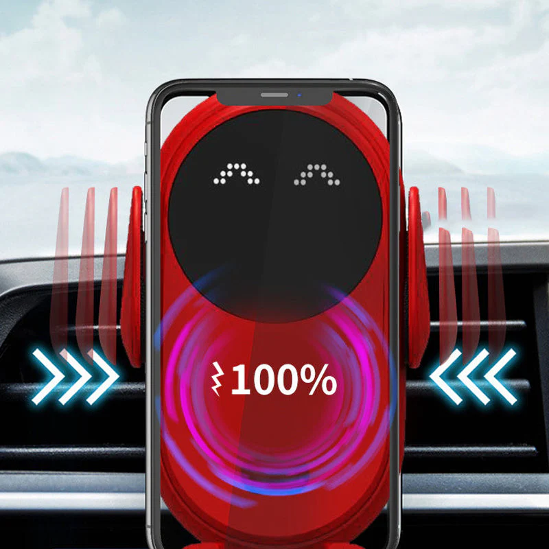 Smart Wireless Auto-Sensing Car Phone Holder Charger - Image 3
