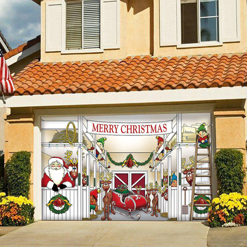 Snow Garage Door Banner Ornament - Image 7