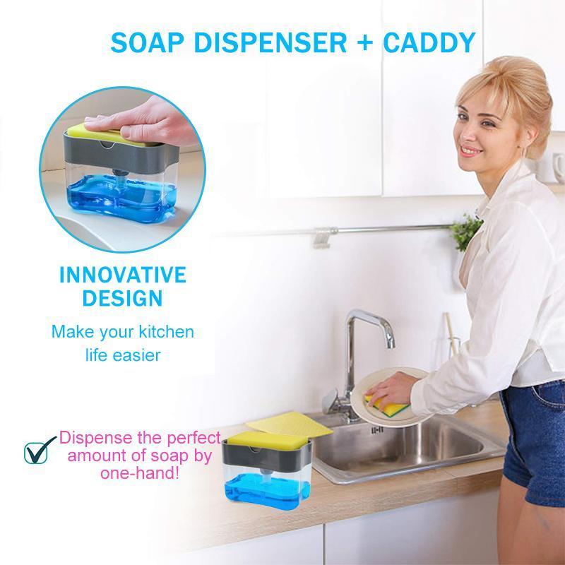 Soap Dispenser and Sponge Caddy - Image 3