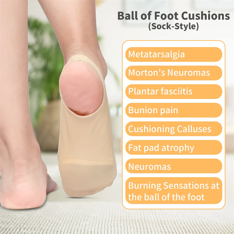 Sock-Style Ball of Foot Cushions for Women - Image 5