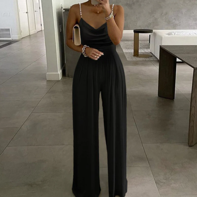 Soft Loose Strapped Jumpsuit - Image 5