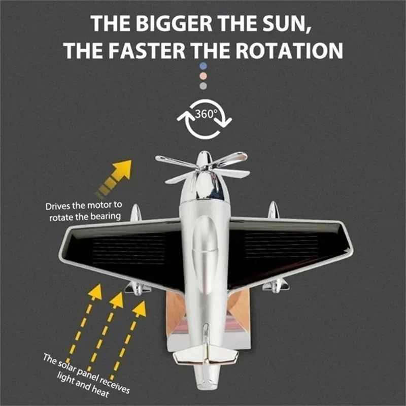 Solar Airplane Car Aromatherapy - Image 4