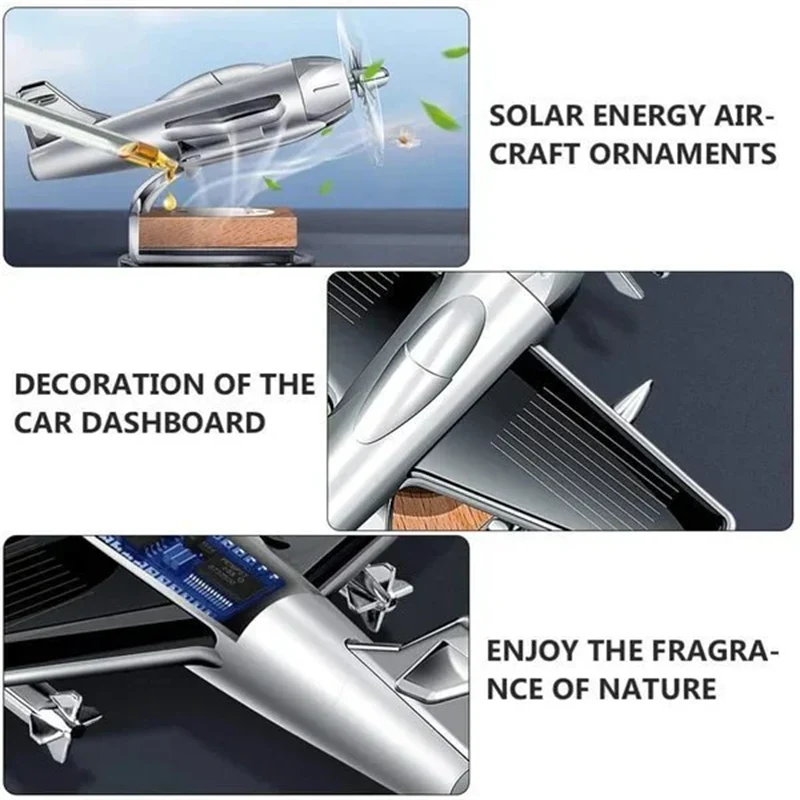 Solar Airplane Car Aromatherapy - Image 8