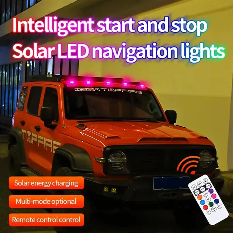 Solar Car Roof RGB Strobe Light - Image 6
