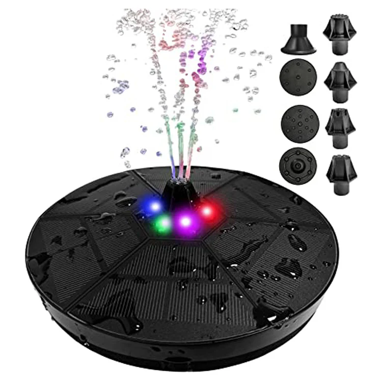 Solar Powered Bird Fountain With Lights - Image 21
