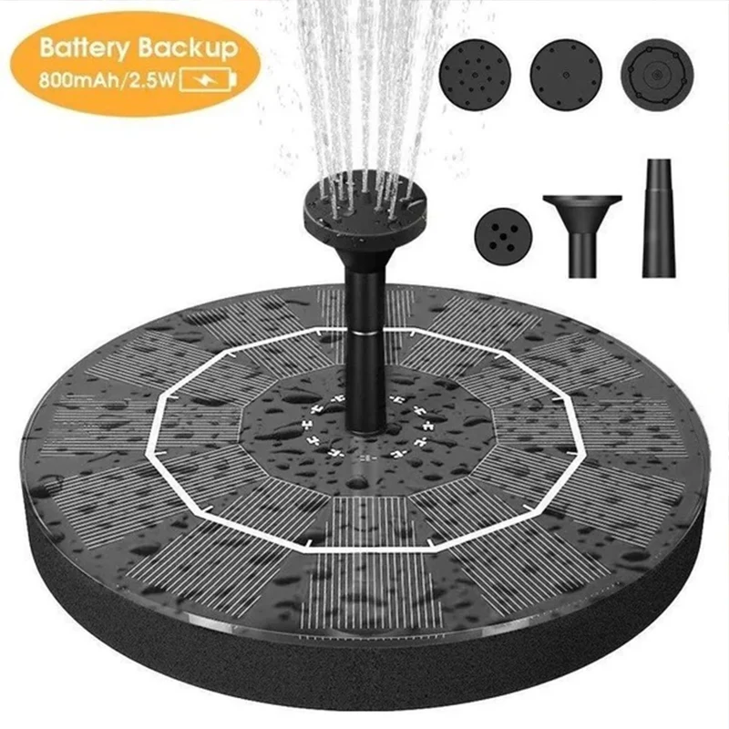 Solar Powered Bird Fountain With Lights - Image 22