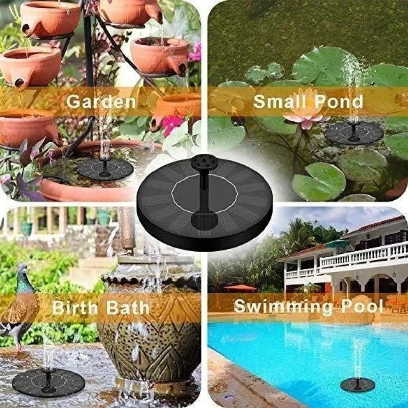 Solar Powered Bird Fountain With Lights - Image 3