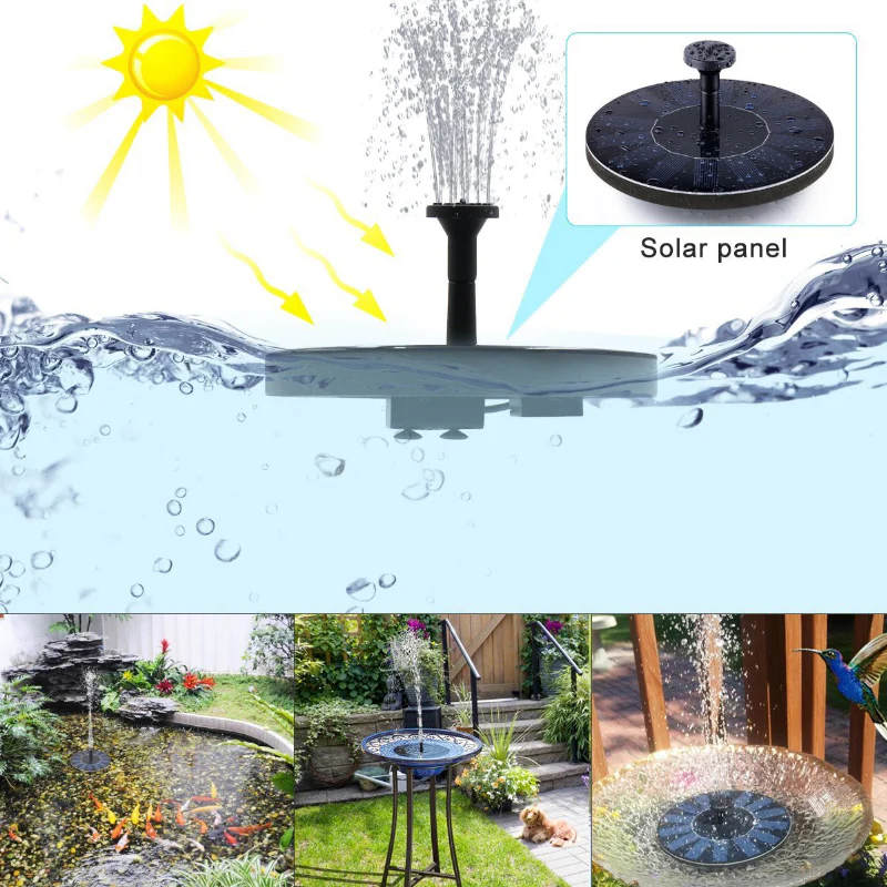 Solar Powered Bird Fountain With Lights - Image 7