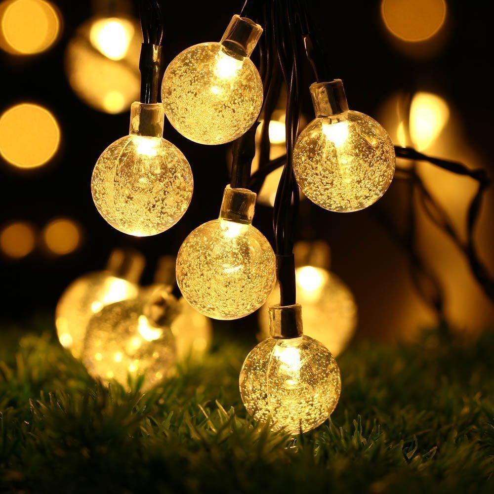 Solar-Powered Crystal Ball String Lights - Image 10