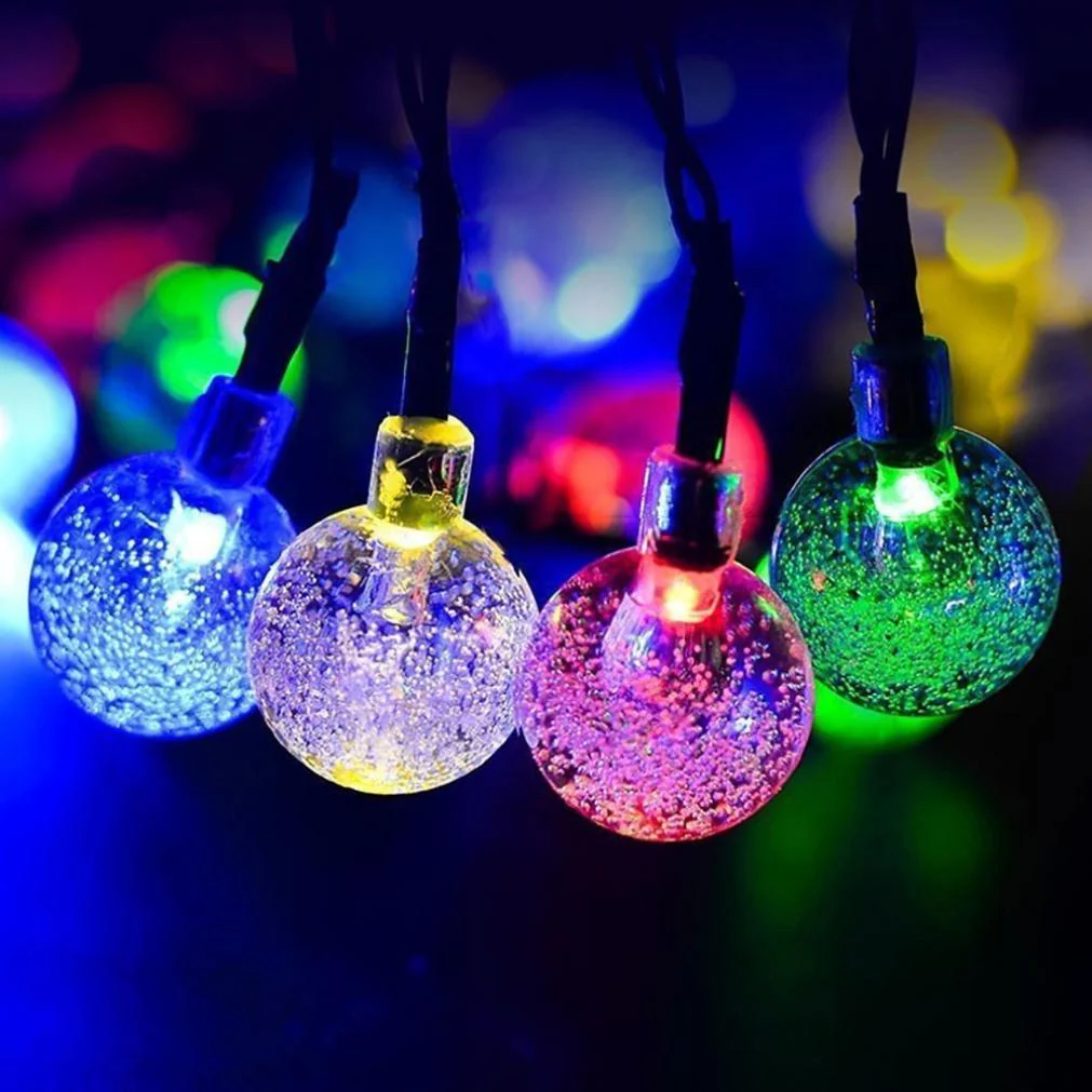 Solar-Powered Crystal Ball String Lights - Image 11